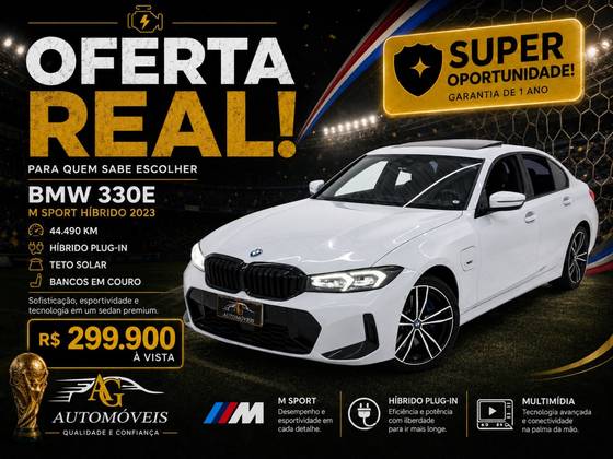 BMW 330e 2.0 16V TURBO HÍBRIDO M SPORT AUTOMÁTICO